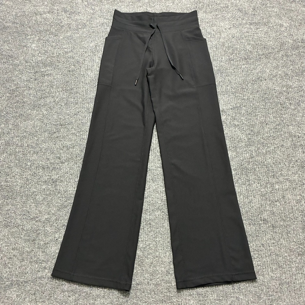32 Degrees Cool Womens Wide Leg Pants Size S Black Stretch Pull‎ On Activewear